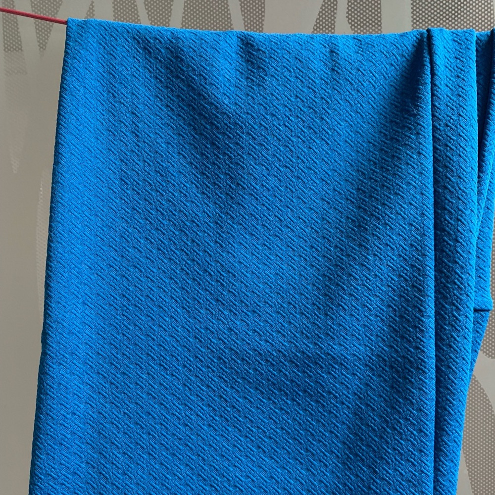 Blue pencil skirt